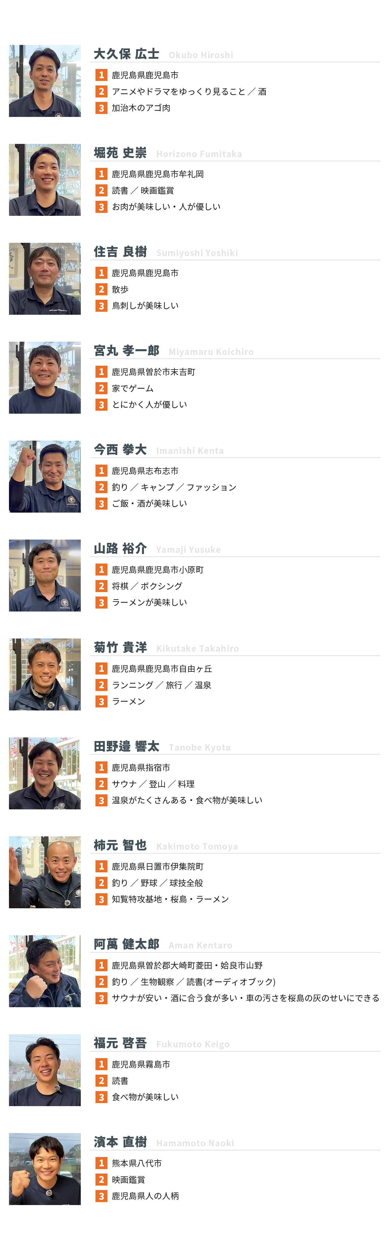 調査員紹介